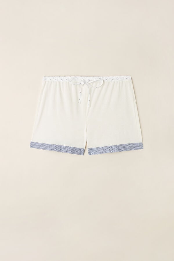 Intimssimi Santorini View Ultrafresh Supima® Cotton Shorts Blancas | UPEND13326