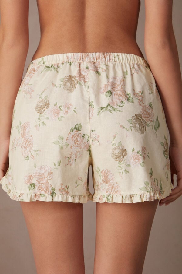 Intimssimi Scent of Roses Cotton Cloth Shorts Print | ZPENQ71312