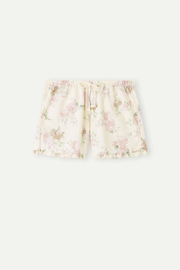 Intimssimi Scent of Roses Cotton Cloth Shorts Print | ZPENQ71312