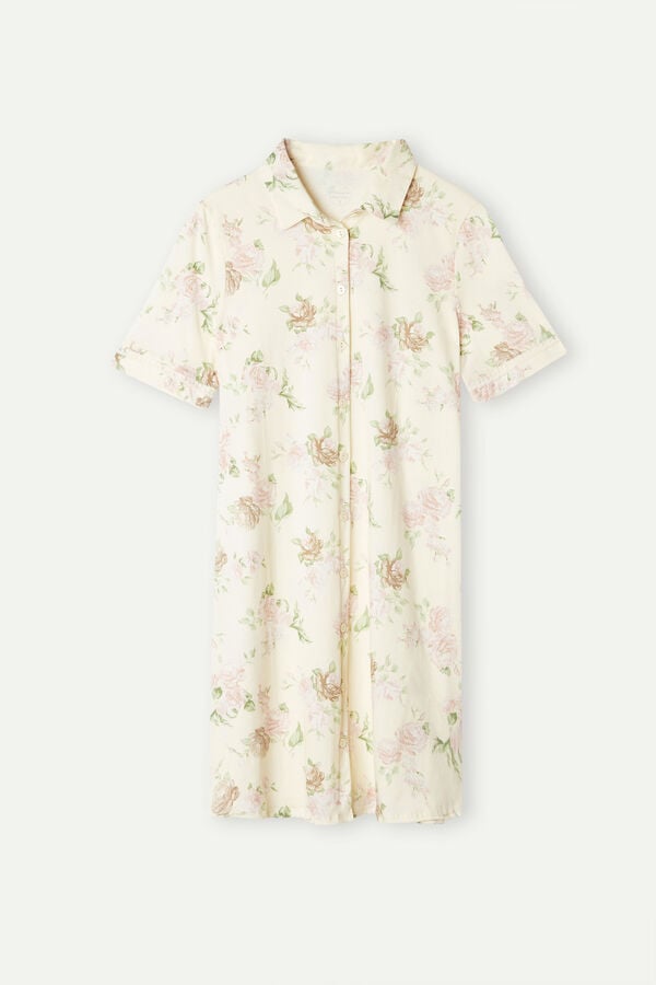 Intimssimi Scent of Roses Cotton Nightshirt Print | YPEVQ99025