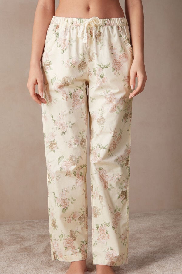 Intimssimi Scent of Roses Full Length Cotton Cloth Pants Print | PEDFL49223