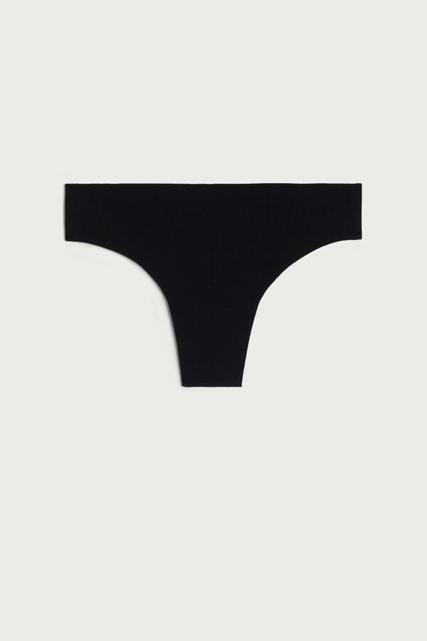 Intimssimi Seamless Supima® Cotton Brazilian Panties Negras | SPEVO32617