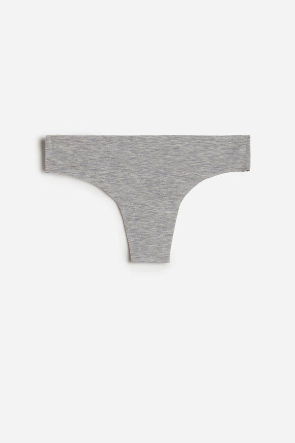 Intimssimi Seamless Supima® Cotton Brazilian Panties Gris | XPEGW23014