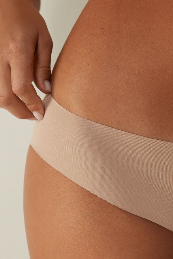 Intimssimi Seamless Supima® Cotton Panties Natural | PPEQX34795