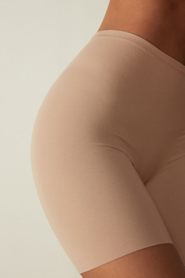 Intimssimi Seamless Supima® Cotton Shorts Natural | PENEJ87885