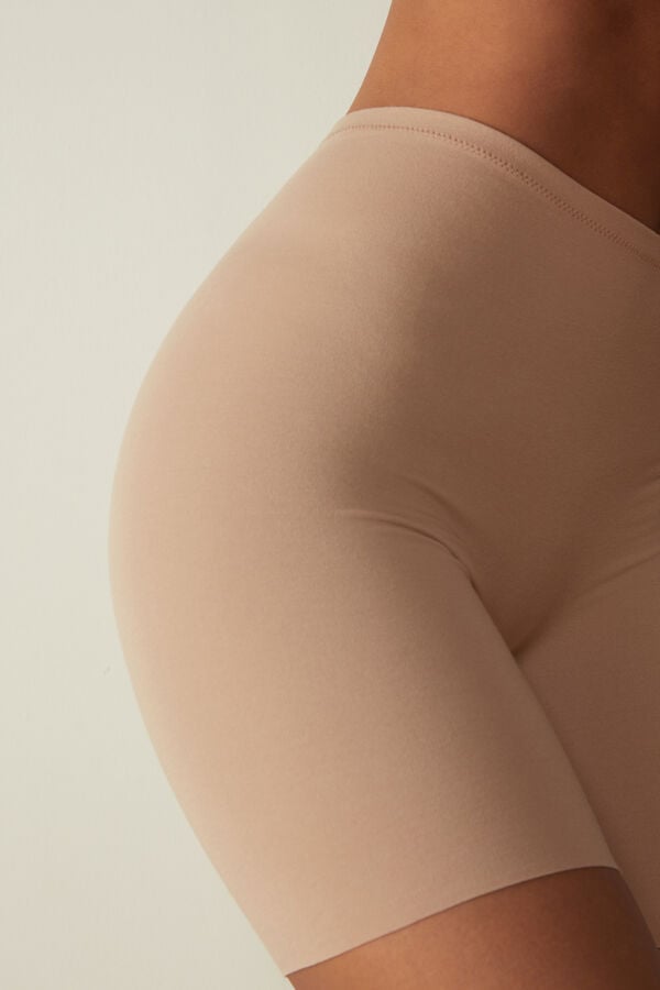 Intimssimi Seamless Supima® Cotton Shorts Natural | ZPEMJ50628