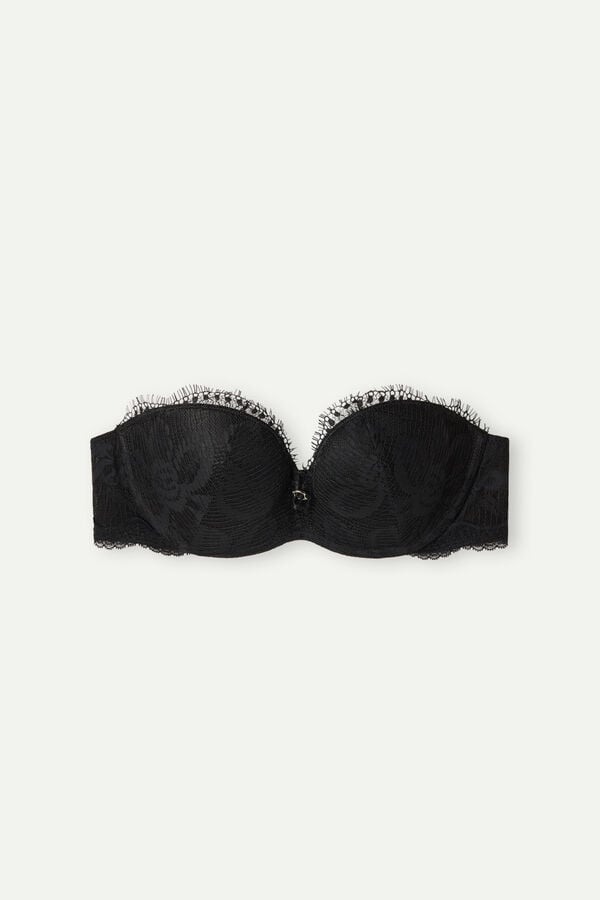 Intimssimi Sensual Unbounded Monica Bandeau Bra Negras | TPEWZ98564