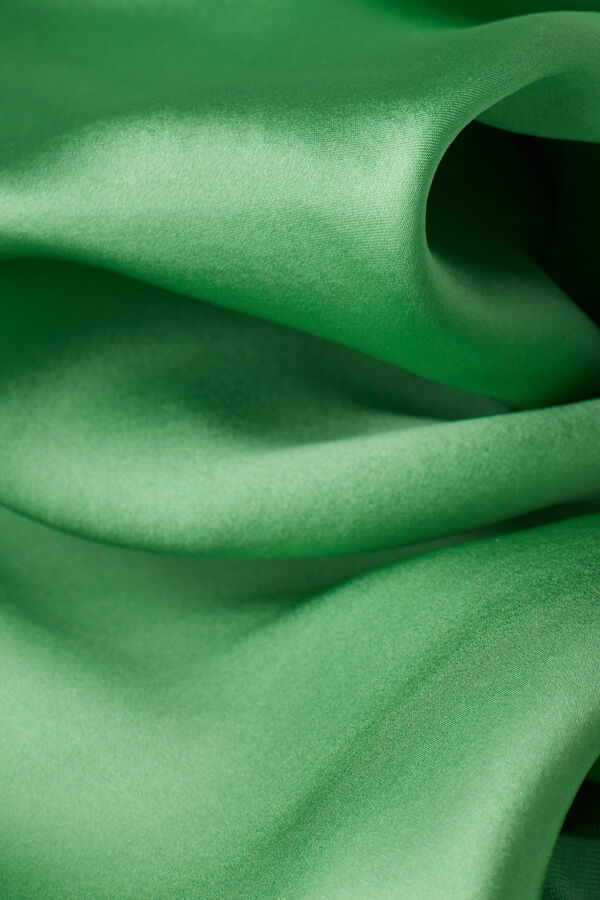 Intimssimi Short Sleeve Silk and Modal Top Verde | BPESD29761