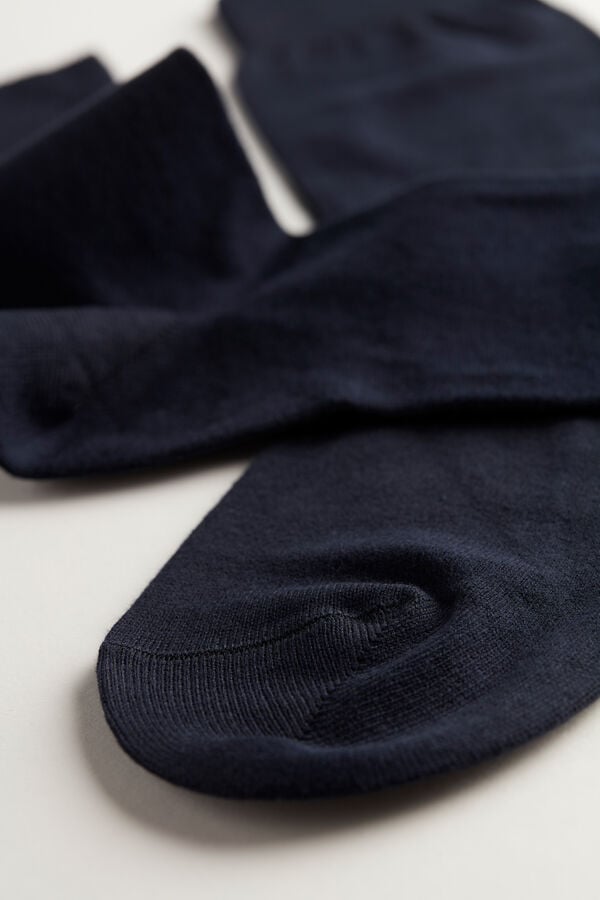 Intimssimi Short Warm Cotton Socks Azules | BPESO24219