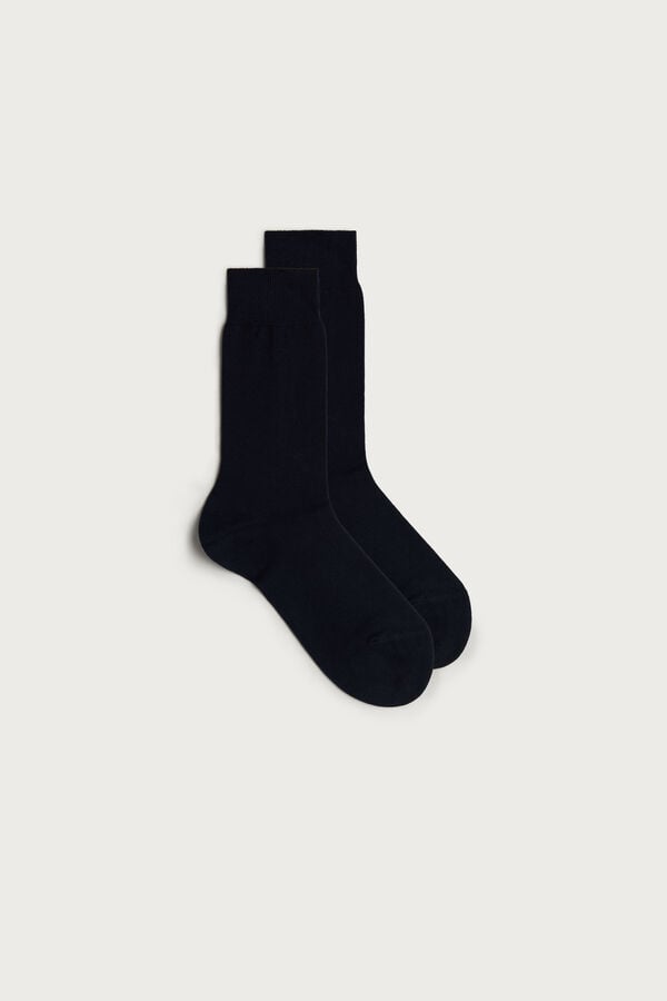 Intimssimi Short Warm Cotton Socks Azules | BPESO24219