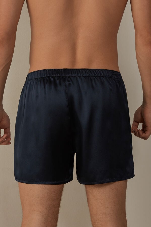 Intimssimi Silk Boxers Azules | PPEQX23616