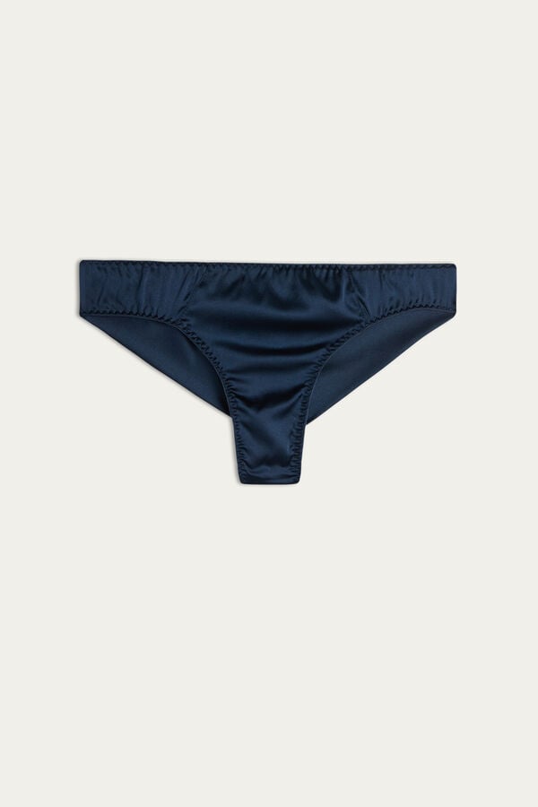 Intimssimi Silk Cheeky Briefs Azules | PEXMI71581