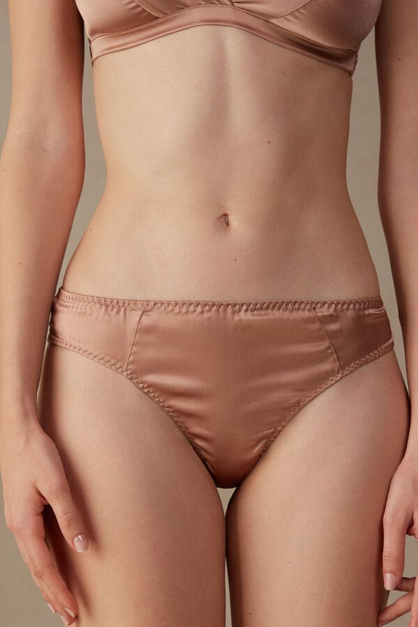 Intimssimi Silk Cheeky Briefs Natural | UPEND88734