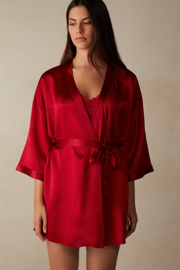 Intimssimi Silk Kimono Rojas | PEXMI47383