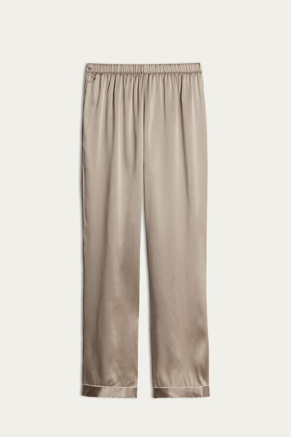 Intimssimi Silk Satin Pajama Pants Natural | PEXMI84466