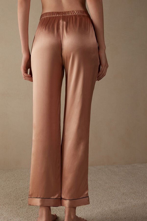 Intimssimi Silk Satin Pajama Pants Natural | TPEWZ79278