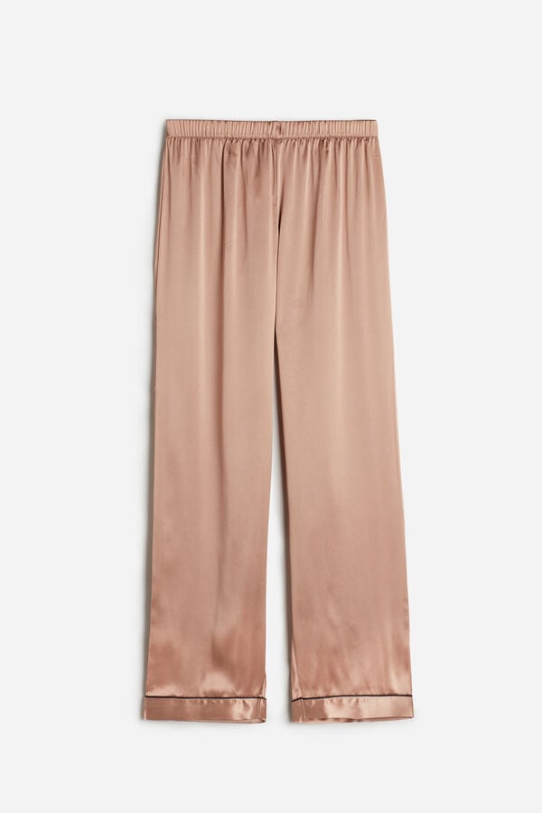 Intimssimi Silk Satin Pajama Pants Natural | TPEWZ79278