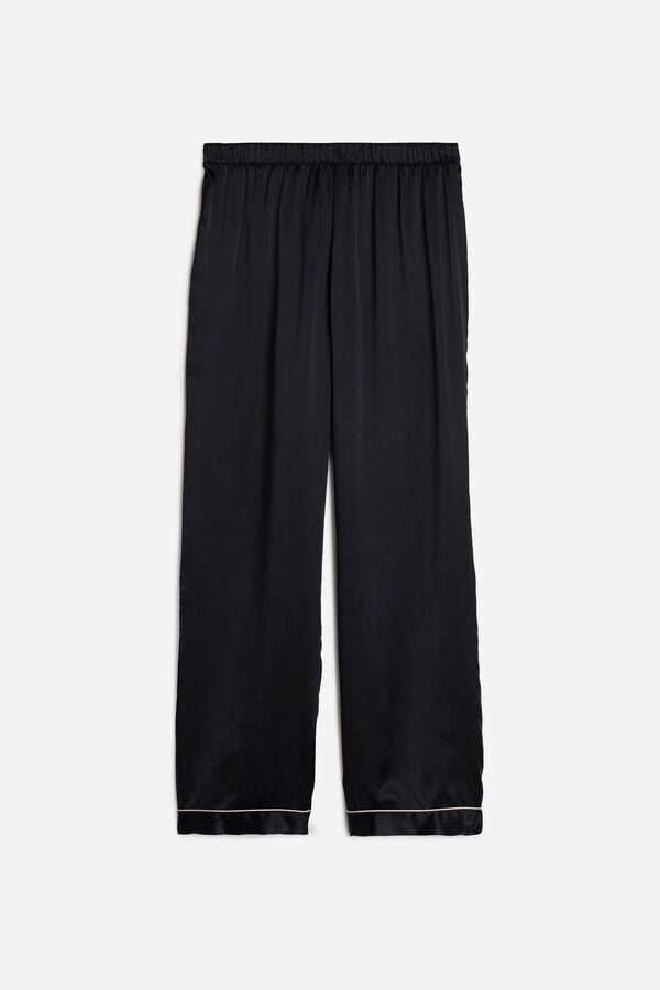 Intimssimi Silk Satin Pajama Pants Negras | PEJVR49172