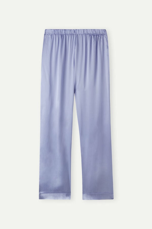 Intimssimi Silk Satin Pajama Pants Violet | LPESX69753