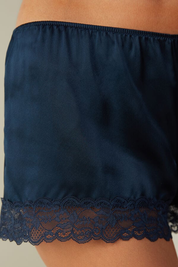 Intimssimi Silk Shorts Azules | PEIIZ77836