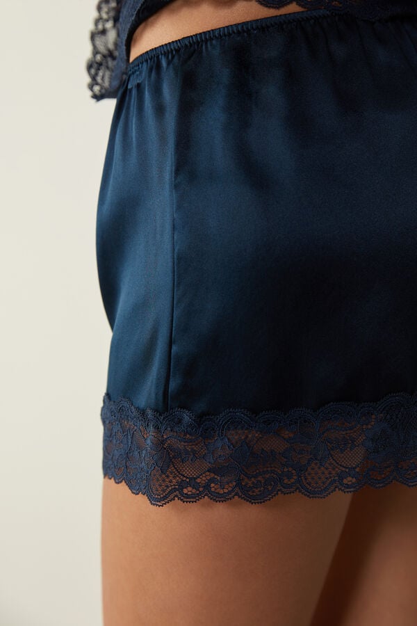 Intimssimi Silk Shorts Azules | PEIIZ77836