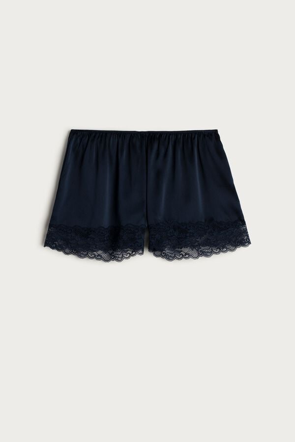 Intimssimi Silk Shorts Azules | PEIIZ77836