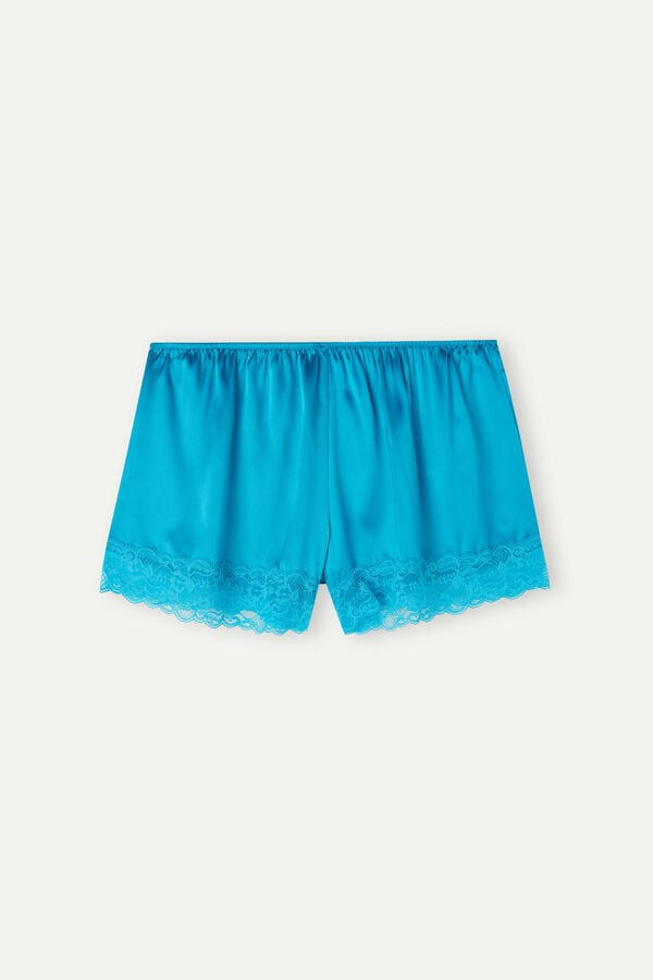 Intimssimi Silk Shorts Azules | QPEUV80310