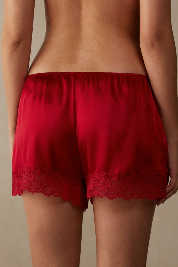 Intimssimi Silk Shorts Rojas | PPEER84569