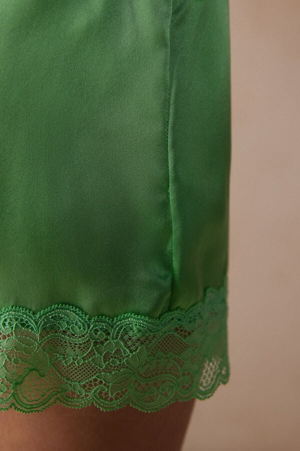 Intimssimi Silk Shorts Verde | PEXBR26520