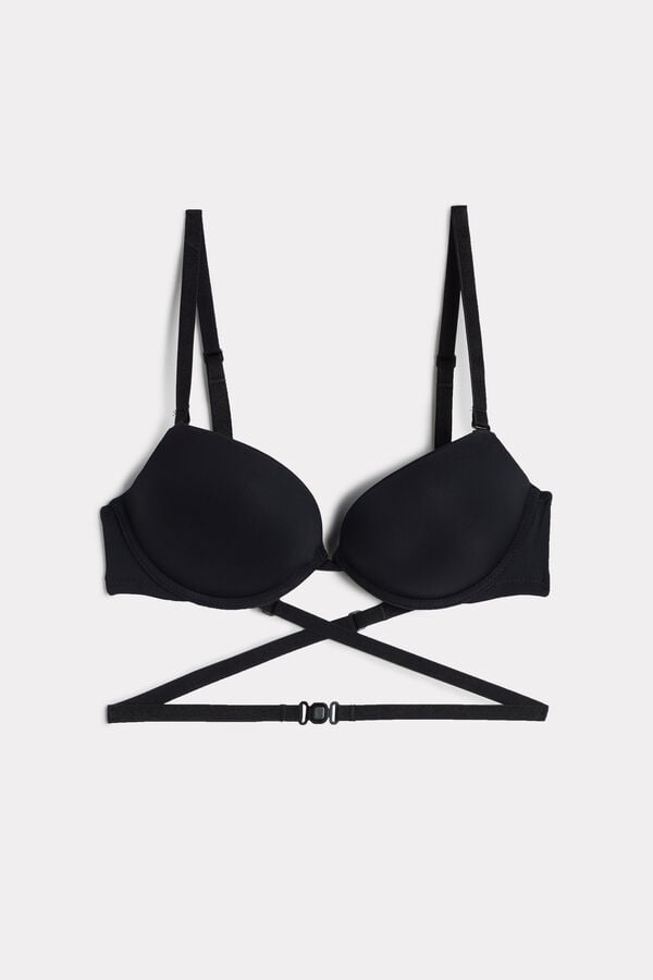 Intimssimi Silvia Multifunción Push-up Bra in Microfiber Negras | BPESO21061