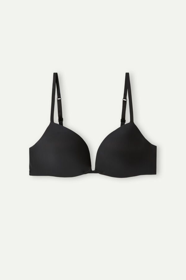 Intimssimi Silvia Push-up Bra in Ultralight Microfiber Negras | PEICD40260