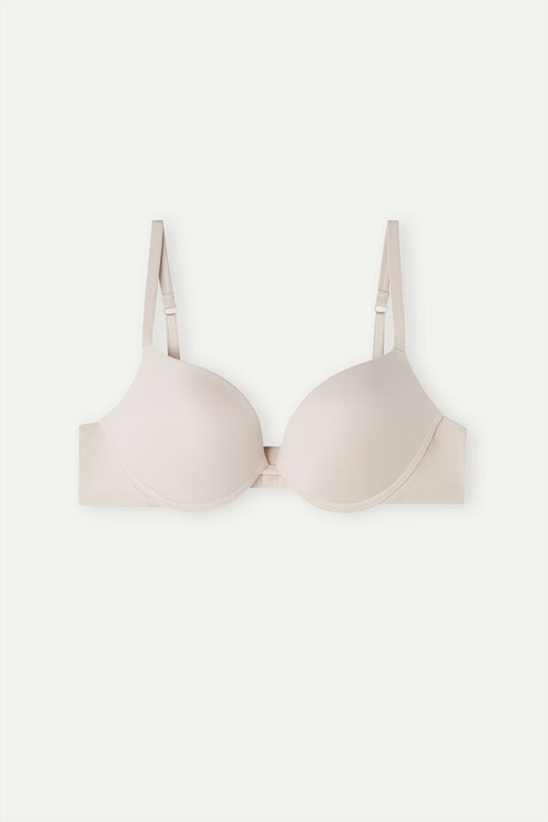 Intimssimi Simona Super Push-up Bra in Ultralight Microfiber Natural | ZPEMJ57856