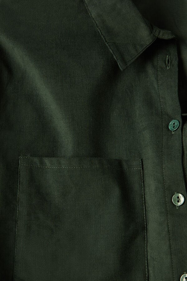 Intimssimi Slow and Cozy Velvet Shirt Verde | MPEHR57815