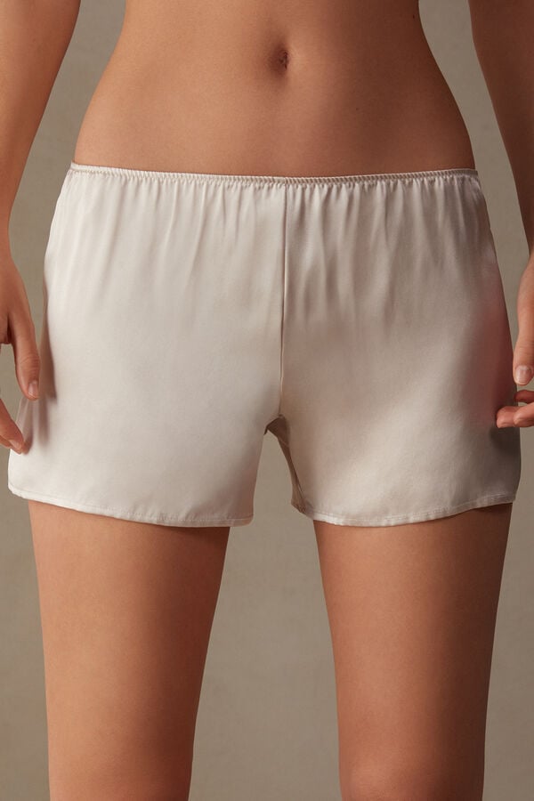 Intimssimi Smooth Silk-Satin Shorts Natural | BPESO26809