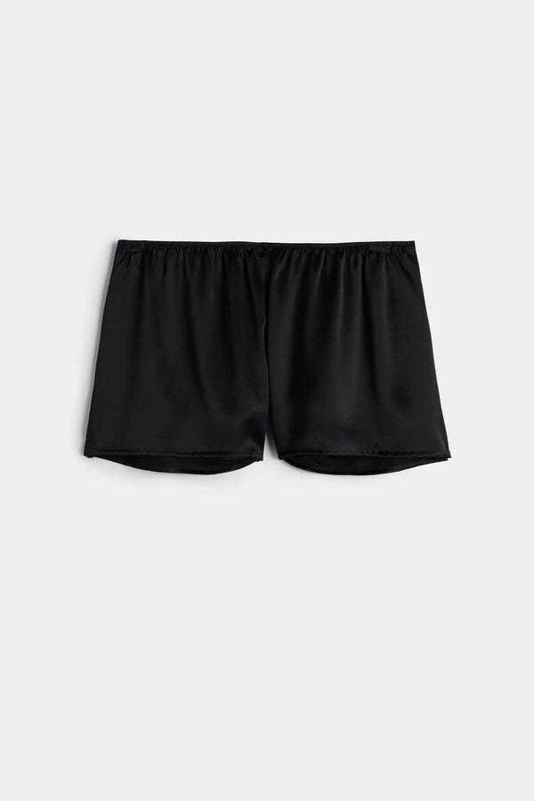 Intimssimi Smooth Silk-Satin Shorts Negras | DPEVO63869