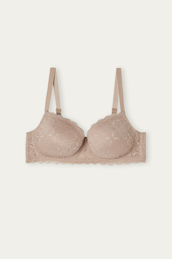 Intimssimi Sofia Balconette Bra in Lace Natural | YPEGT93163