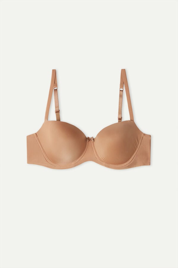 Intimssimi Sofia Balconette Bra in Ultralight Microfiber Natural | GPEEC71485