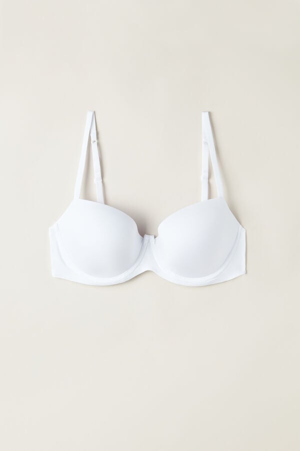 Intimssimi Sofia Balconette Bra in Ultralight Microfiber Blancas | PEIIZ97046