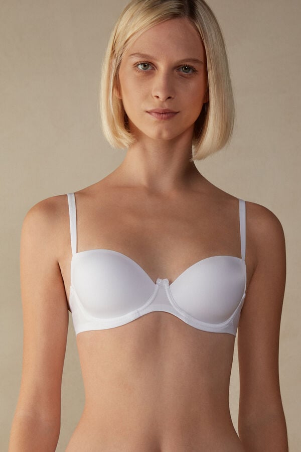 Intimssimi Sofia Balconette Bra in Ultralight Microfiber Blancas | PEIIZ97046