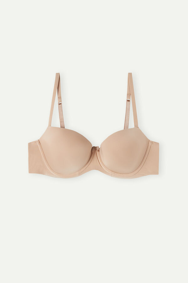 Intimssimi Sofia Balconette Bra in Ultralight Microfiber Natural | XPEBH23447