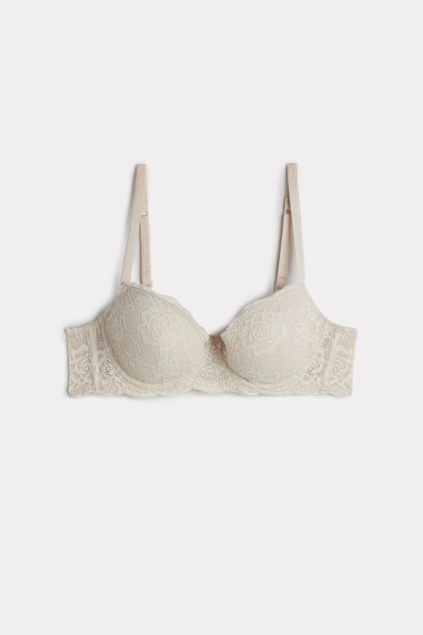 Intimssimi Sofia Lace Balconette Bra Natural | GPEEC66693