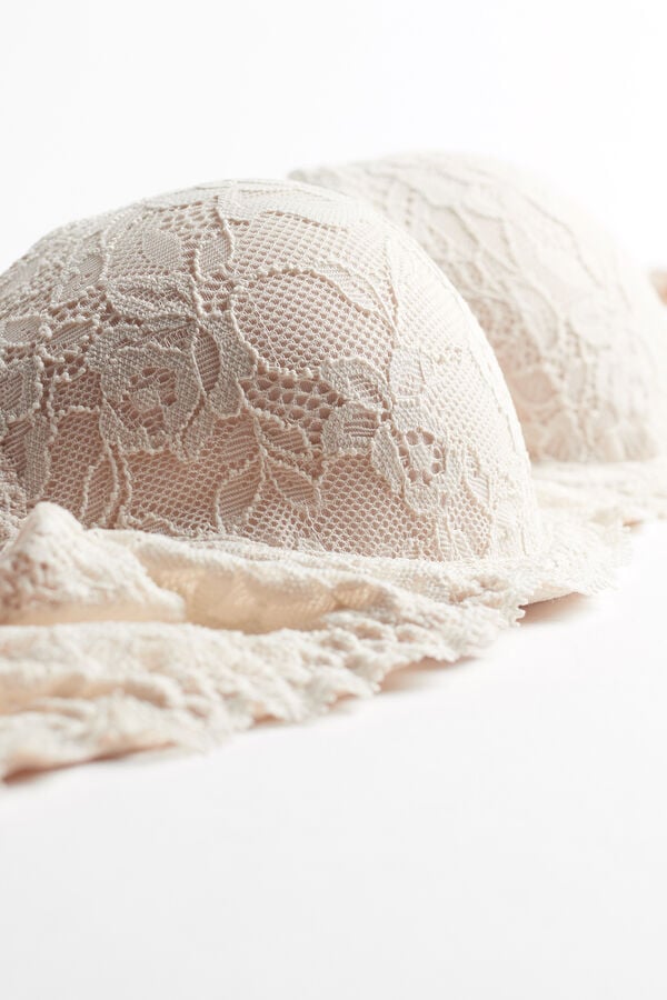 Intimssimi Sofia Lace Balconette Bra Natural | GPEEC66693