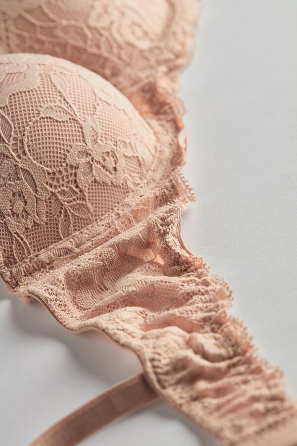 Intimssimi Sofia Lace Balconette Bra Natural | MPEFT51265