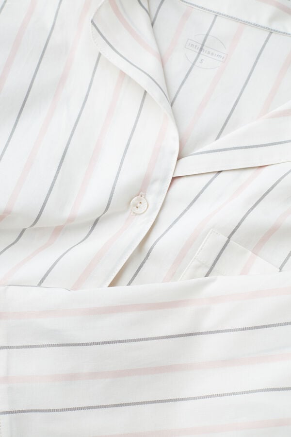 Intimssimi Soft Spring Long Sleeve Button-Up Shirt Blancas | MPEFT78567