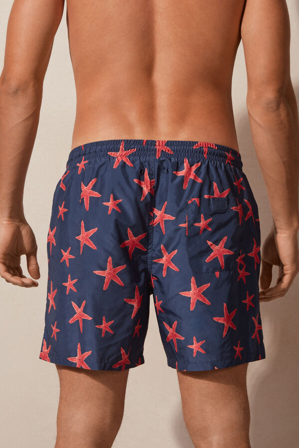 Intimssimi Starfish Print Swim Trunks Azules | PENZX80639