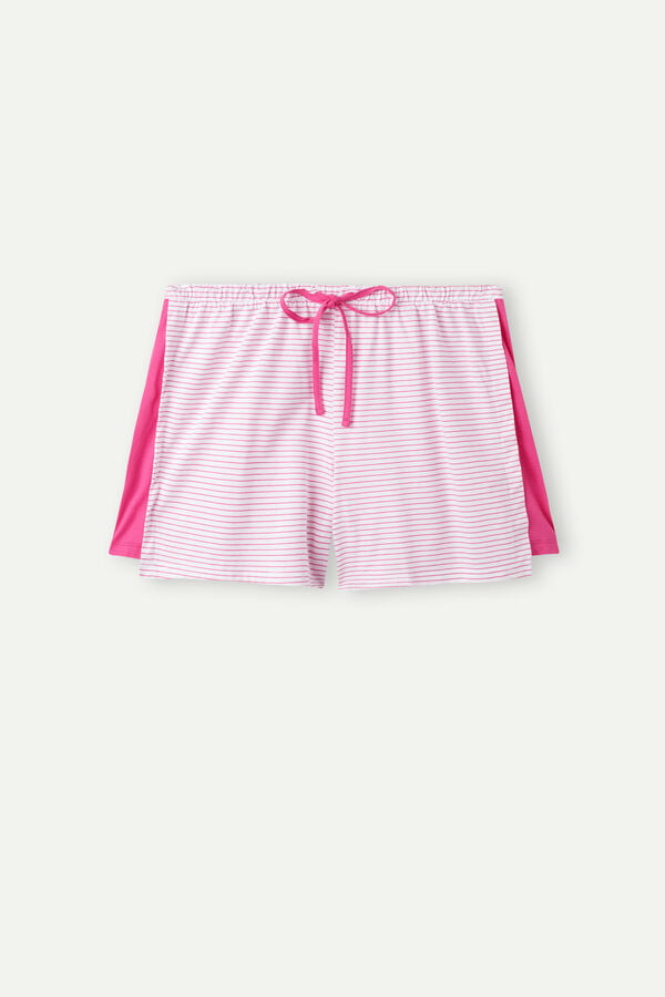 Intimssimi Strawberry Milkshake Shorts in Supima® Cotton Rosas | ZPENQ50648