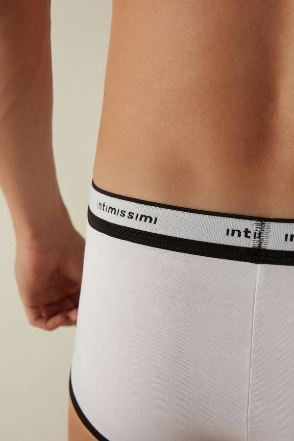 Intimssimi Stretch Supima® Cotton Boxer Shorts with Logo Detail Multicolor | PEDYB16645