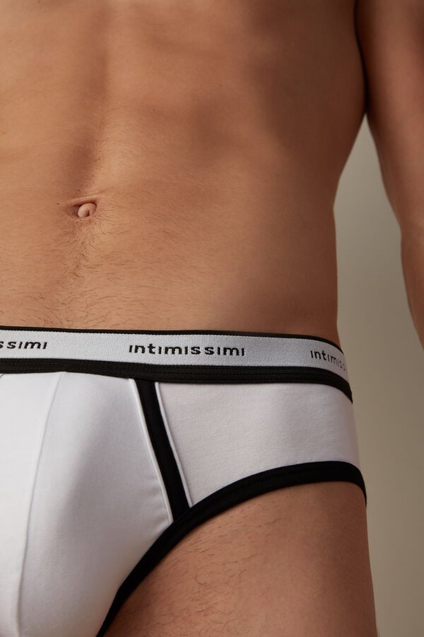 Intimssimi Stretch Supima® Cotton Brief with Logo Detail Multicolor | GPEUC61852