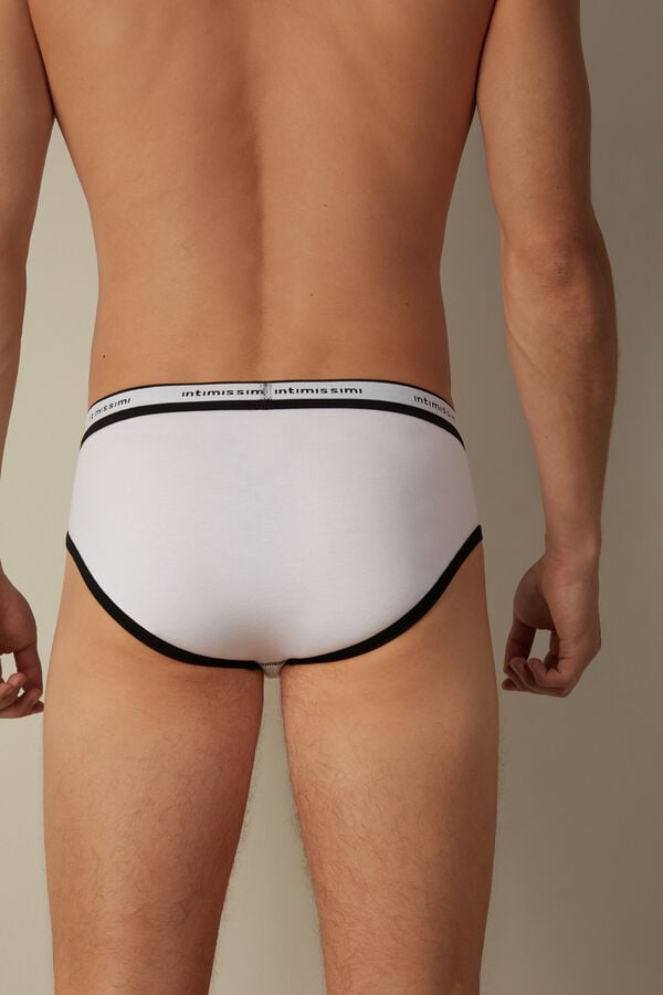 Intimssimi Stretch Supima® Cotton Brief with Logo Detail Multicolor | GPEUC61852