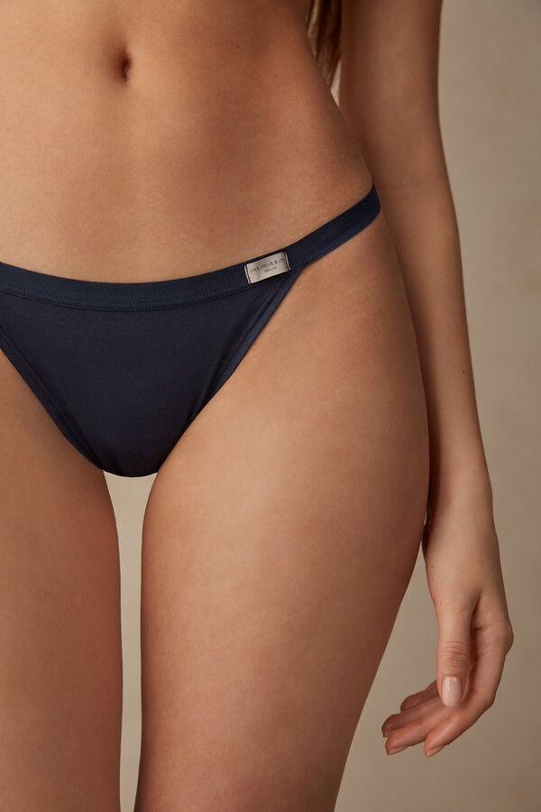 Intimssimi String Thong in Cotton Azules | XPEGW45451